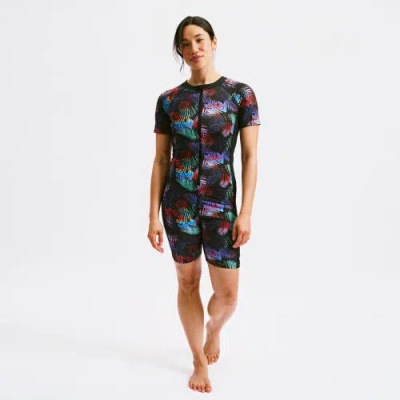 Tomboyx 6-inch Short Sleeve Swim Unisuit In Multi