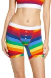 Tomboyx 6-inch Stretch Cotton Boxer Briefs In Rainbow