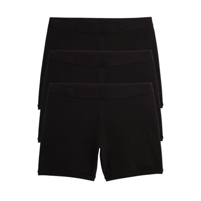 Tomboyx 6" No Fly Boxer Briefs 3-pack In Black