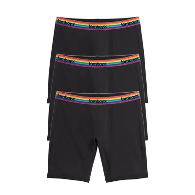Tomboyx 9" Boxer Briefs 3-pack In Black
