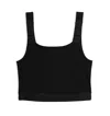 Tomboyx Adjustable Compression Crop Top In Black