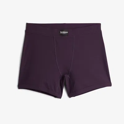 Tomboyx Bamboo Rib 4.5" Trunks In Purple