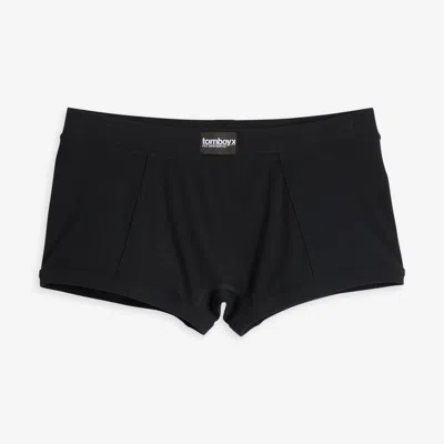 Tomboyx Bamboo Rib Boy Shorts In Black
