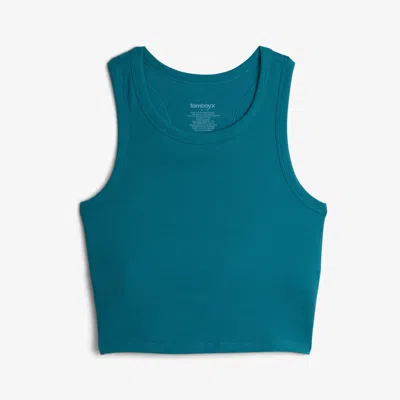 Tomboyx Bamboo Rib Bra Top In Blue