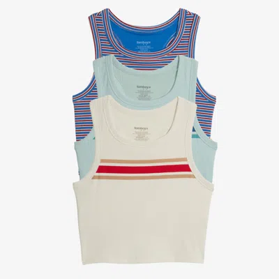 Tomboyx Bamboo Rib Bra Top 3-pack In Multi