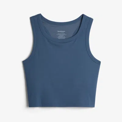 Tomboyx Bamboo Rib Bra Top In Blue