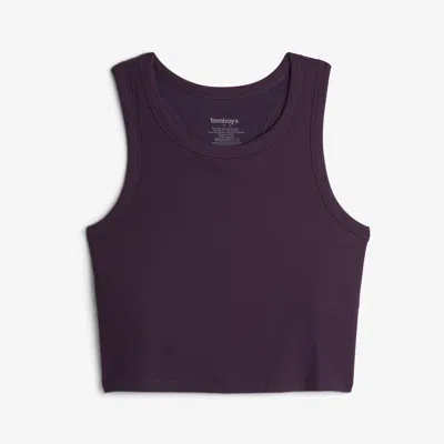 Tomboyx Bamboo Rib Bra Top In Purple