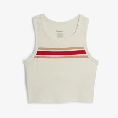 Tomboyx Bamboo Rib Bra Top In Red