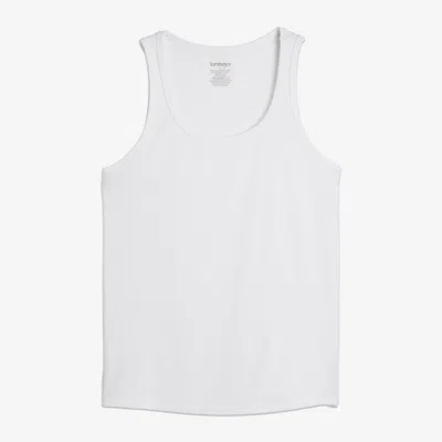 Tomboyx Bamboo Rib Power Tank In White