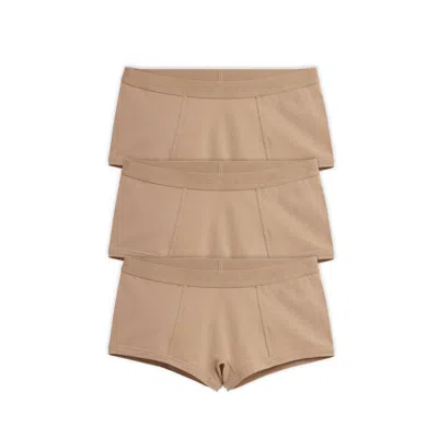 Tomboyx Boy Shorts 3-pack In Brown