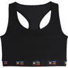 Tomboyx Compression Plus Racerback Crop Top In Black