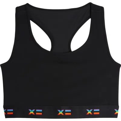 Tomboyx Compression Plus Racerback Crop Top In Black