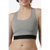 Tomboyx Compression Plus Racerback Crop Top In Gray