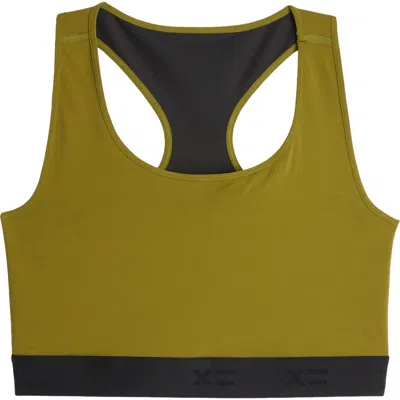 Tomboyx Compression Plus Racerback Crop Top In Green