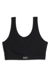 Tomboyx Essentials Rib Sports Bra In Black