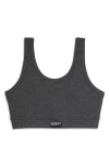 Tomboyx Essentials Rib Sports Bra In Gray