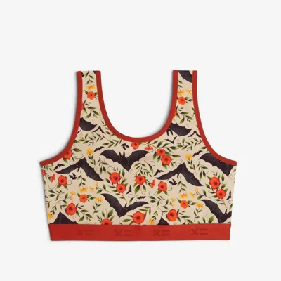Tomboyx Essentials Soft Bra In Batwing Brocade Chai