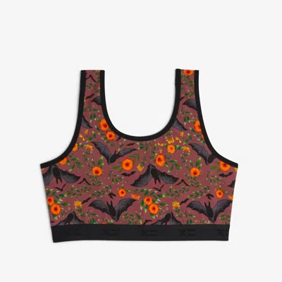 Tomboyx Essentials Soft Bra In Batwing Brocade Mauve