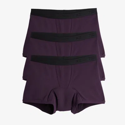 Tomboyx First Line Period 4.5" Trunks 3-pack In Purple