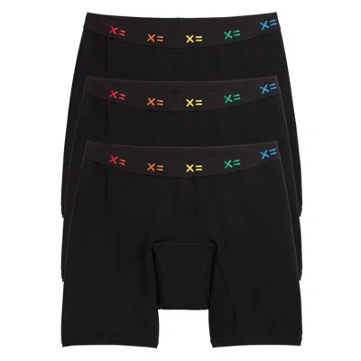 Tomboyx First Line Period 9" Boxer Briefs 3-pack In Multi
