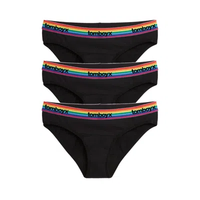 Tomboyx First Line Period Bikini 3-pack In Black