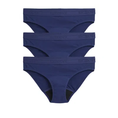 Tomboyx First Line Period Bikini 3-pack In Blue