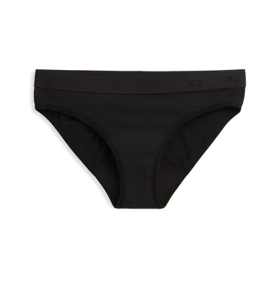 Tomboyx Period Proof Moderate Absorbency Bikini In Pure Black