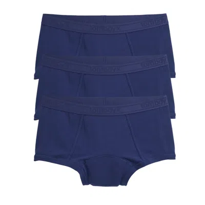 Tomboyx First Line Period Boy Shorts 3-pack In Blue