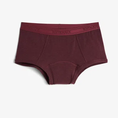 Tomboyx First Line Period Boy Shorts In Burgundy