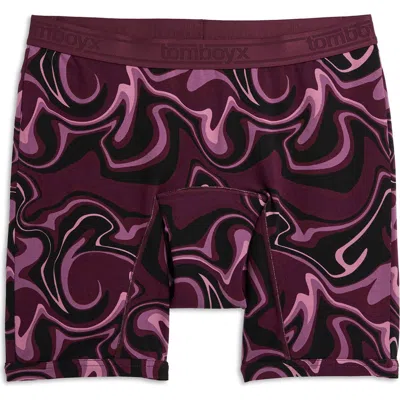 Tomboyx First Line Stretch Cotton Period 9-inch Boxer Briefs In Go With The Flow