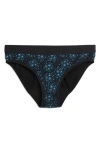 Tomboyx First Line Stretch Cotton Period Bikini In Black