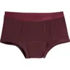 Tomboyx First Line Stretch Cotton Period Boyshorts In Red