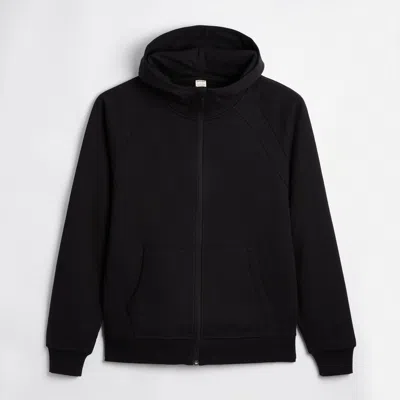 Tomboyx French Terry Full Zip Hoodie In Black
