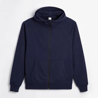 Tomboyx French Terry Full Zip Hoodie In Blue