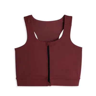 Tomboyx Full Zip Bra In Burgundy