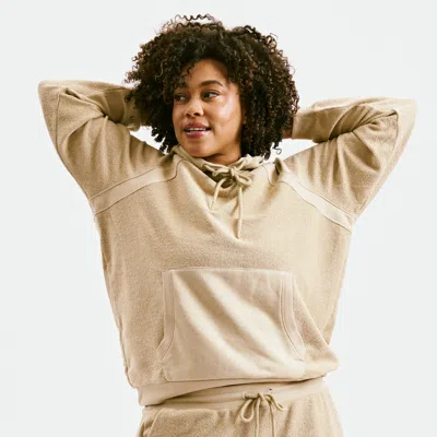 Tomboyx Inside Out French Terry Hoodie In Brown