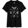 Tomboyx Jersey Slub Raglan Crewneck T-shirt In Black