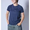 Tomboyx Jersey Slub Raglan Crewneck T-shirt In Blue