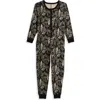 Tomboyx Long Sleeve One-piece Pajama Jumpsuit In Black