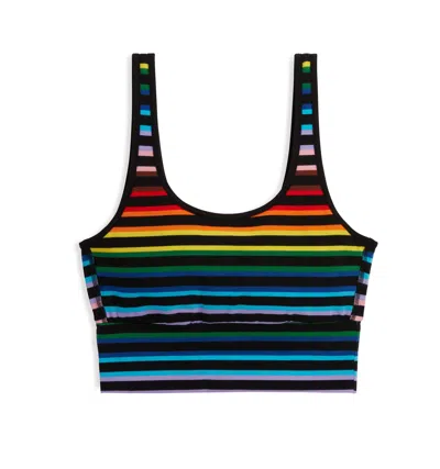 Tomboyx Longline Scoop Bra In Multi