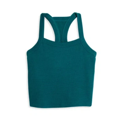 Tomboyx Modal Cloud Waffle Bra Top In Blue