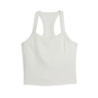 Tomboyx Modal Cloud Waffle Bra Top In White