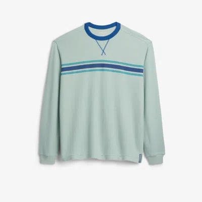 Tomboyx Modal Cloud Waffle Long Sleeve Crew In Blue