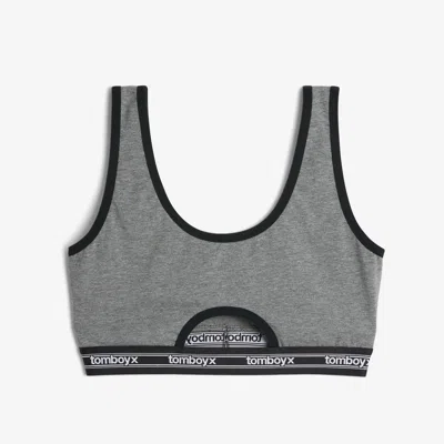 Tomboyx Peekaboo Soft Bra In Gray