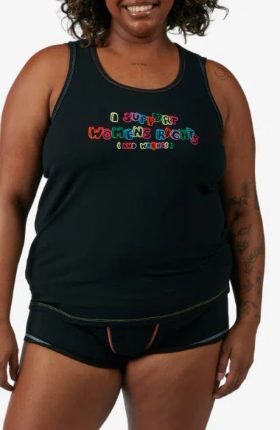 Tomboyx Power Rib Tank Top In Black