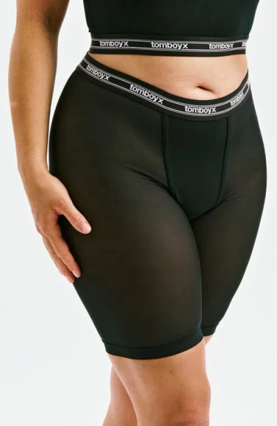 Tomboyx Powermesh 9-inch Bower Briefs In Black