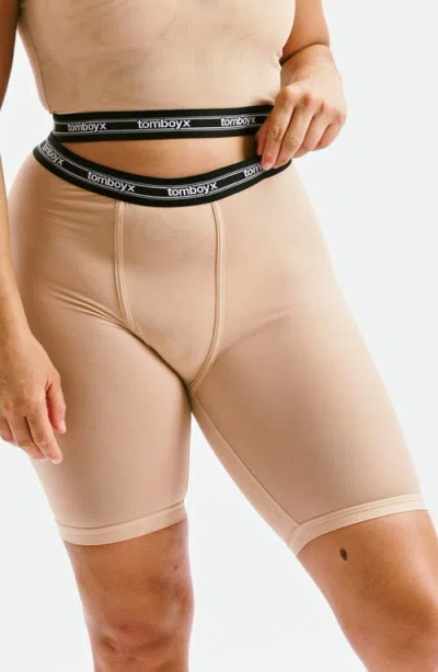 Tomboyx Powermesh 9-inch Bower Briefs In Brown