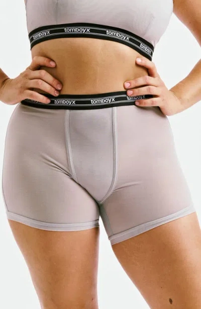 Tomboyx Powermesh Boxer Briefs In Gray