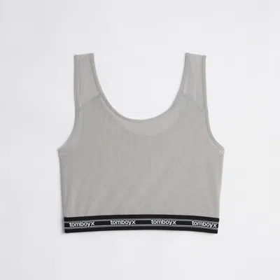 Tomboyx Powermesh Essential Bra In Gray