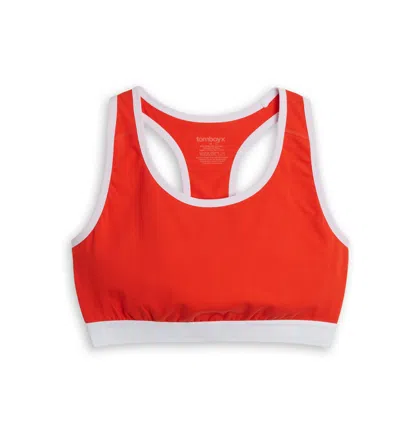 Tomboyx Racerback Soft Bra In Red